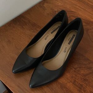 Clarks Black Leather Heels